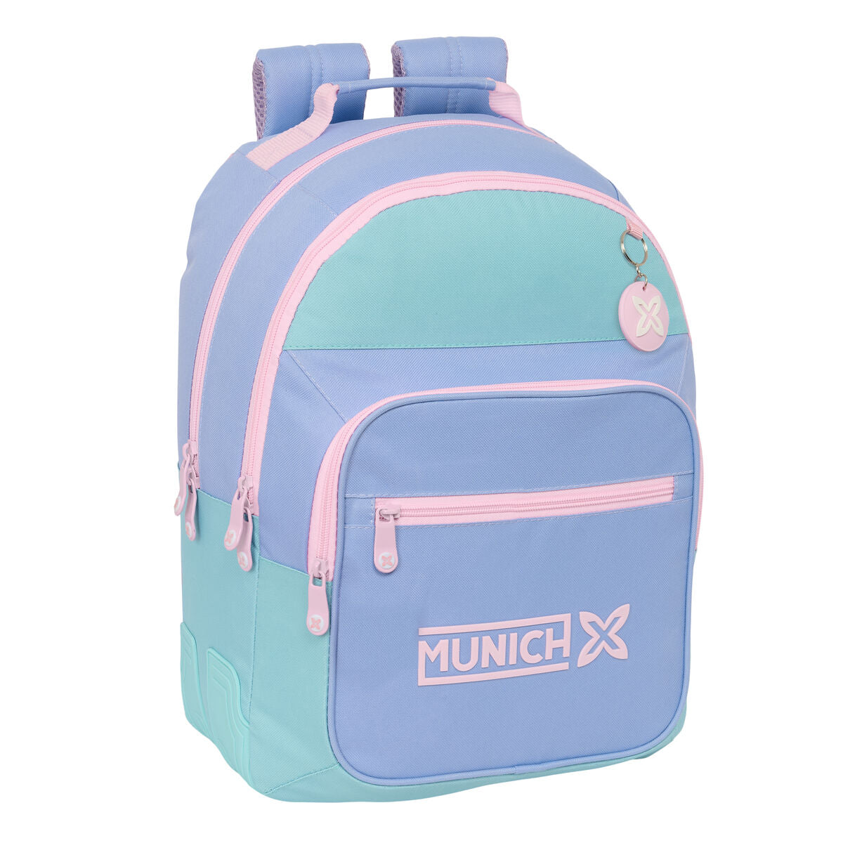 School Bag Munich Mellow Blau Rosa Celeste 32 x 42 x 15 cm – Produktbild 1