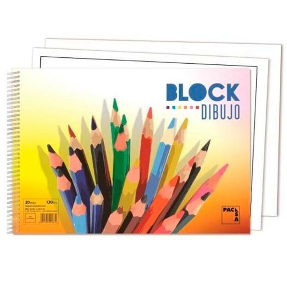 Drawing Pad Pacsa 20 Sheets 33 x 23 cm With inset – Produktbild 1