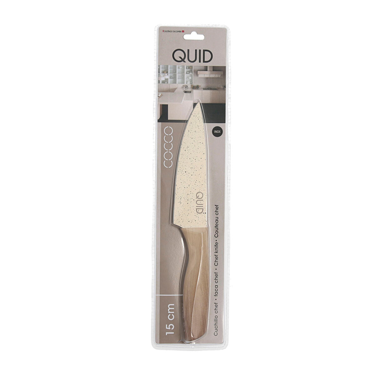 Quid Chef's Messer Cocco Braun Metall 15 cm (Packung 12x)