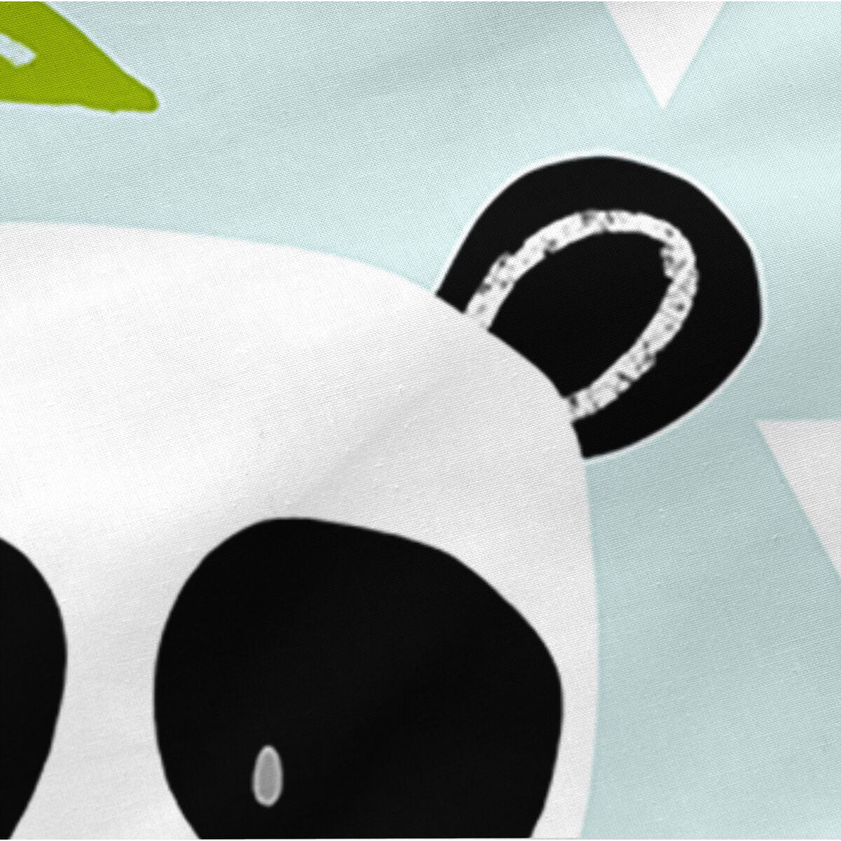 HappyFriday Gesteppte Bettwäsche mit Reißverschluss Moshi Panda Garten Blau