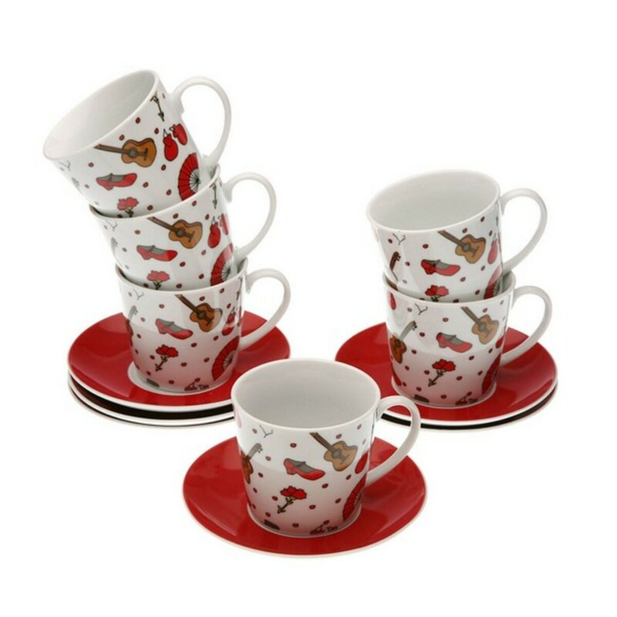Teil Coffee Cup Set Versa Porcelain (6 Teile) – Produktbild 1