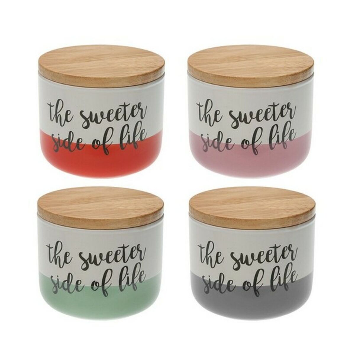 Tin Versa The Sweetes Side Of Life Foldable Porcelain Holz (10 x 8,2 x 10 cm) – Produktbild 1