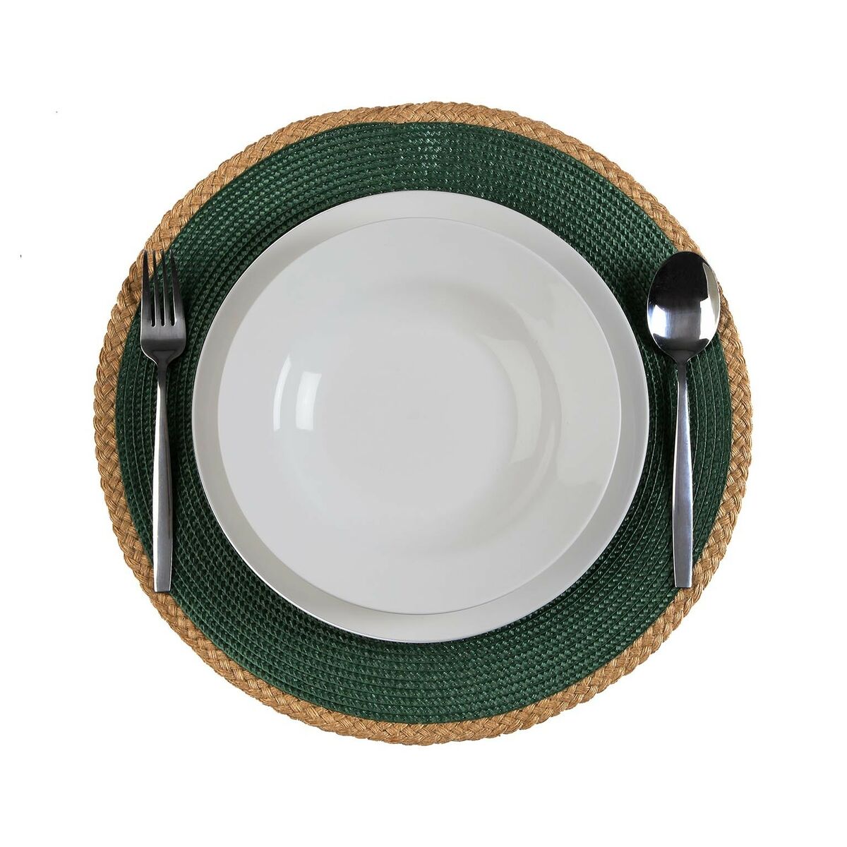 Table Mat Versa Grün Jute polypropylene Water hyacinth 38 x 38 cm – Produktbild 1