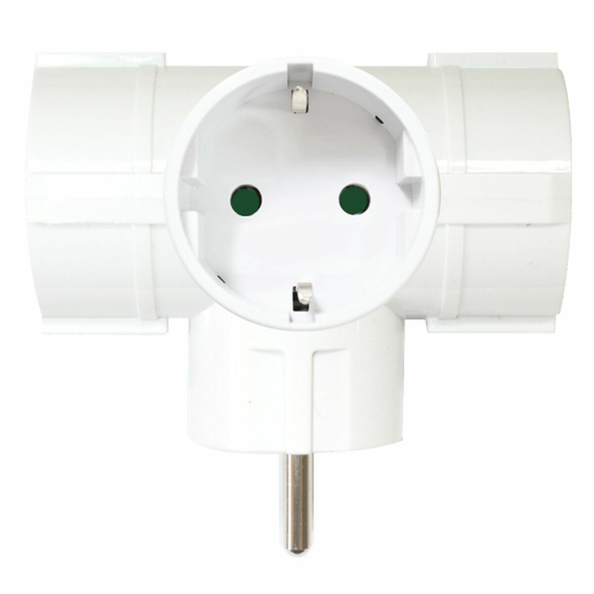 Plug adapter Silberfarben Electronics 9153 Weiß 220 V 16 A – Produktbild 1