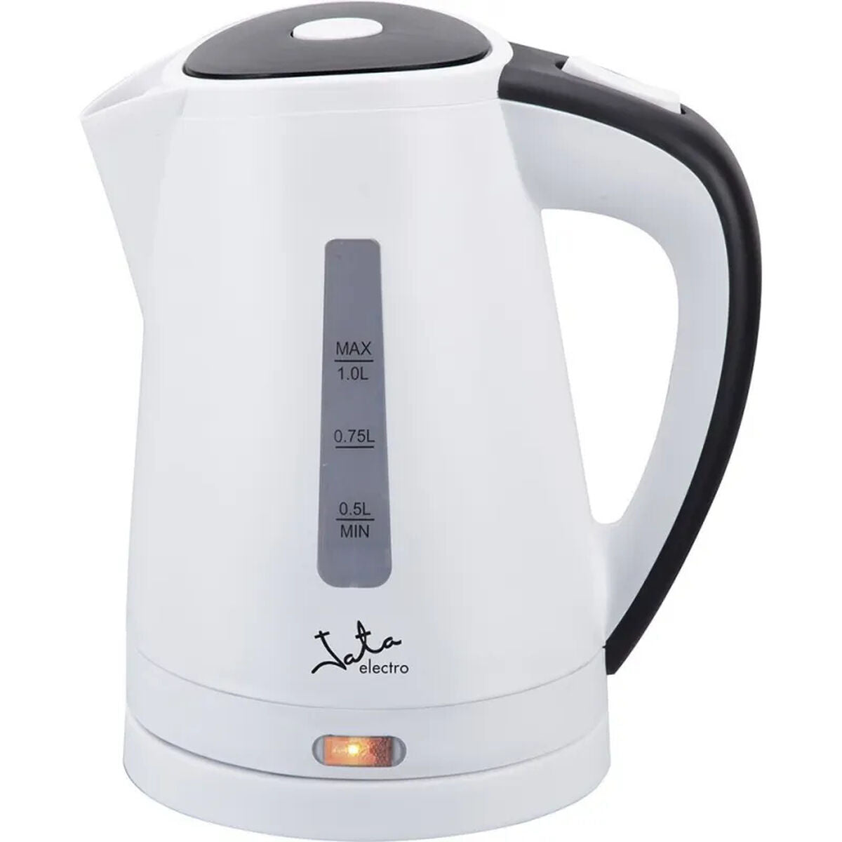 JATA Kettle Weiß Schwarz 2200 W Edelstahl Stahl Kunststoff 1 L