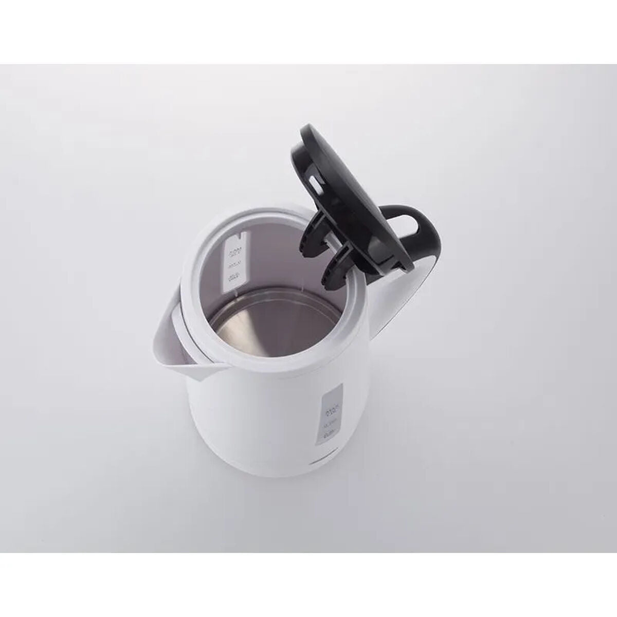JATA Kettle Weiß Schwarz 2200 W Edelstahl Stahl Kunststoff 1 L