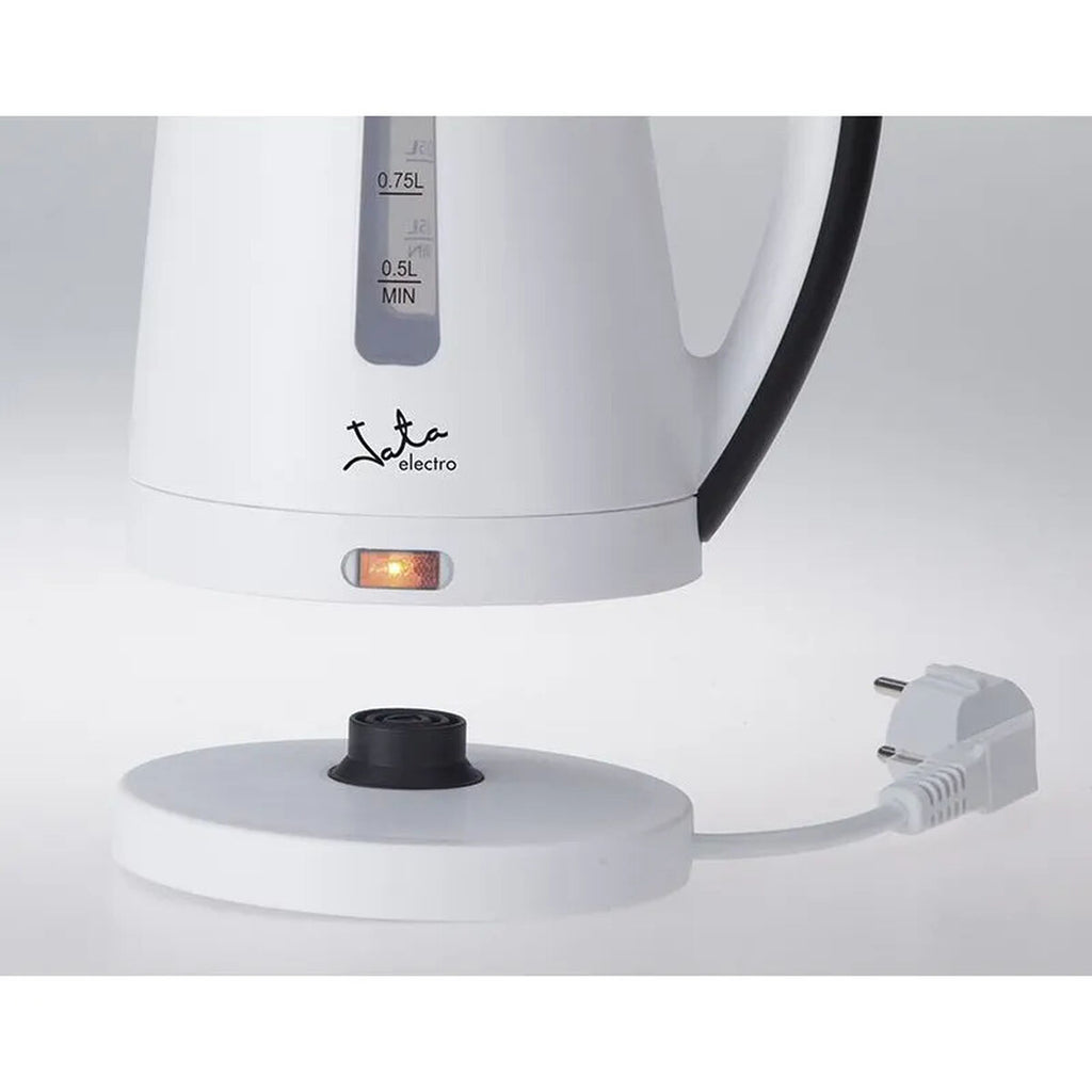 JATA Kettle Weiß Schwarz 2200 W Edelstahl Stahl Kunststoff 1 L