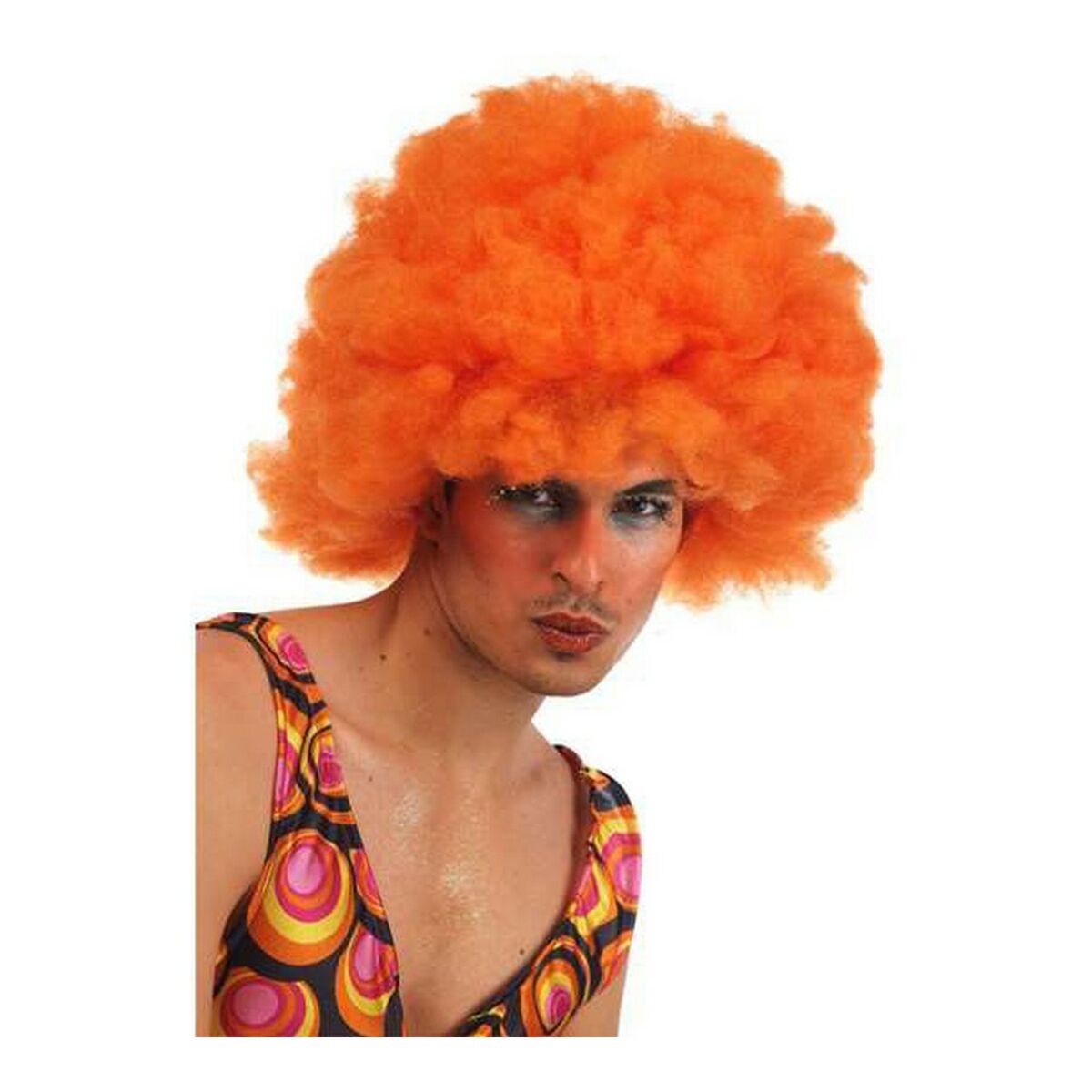 Curly Haar Wig Mehrfarbig Orange