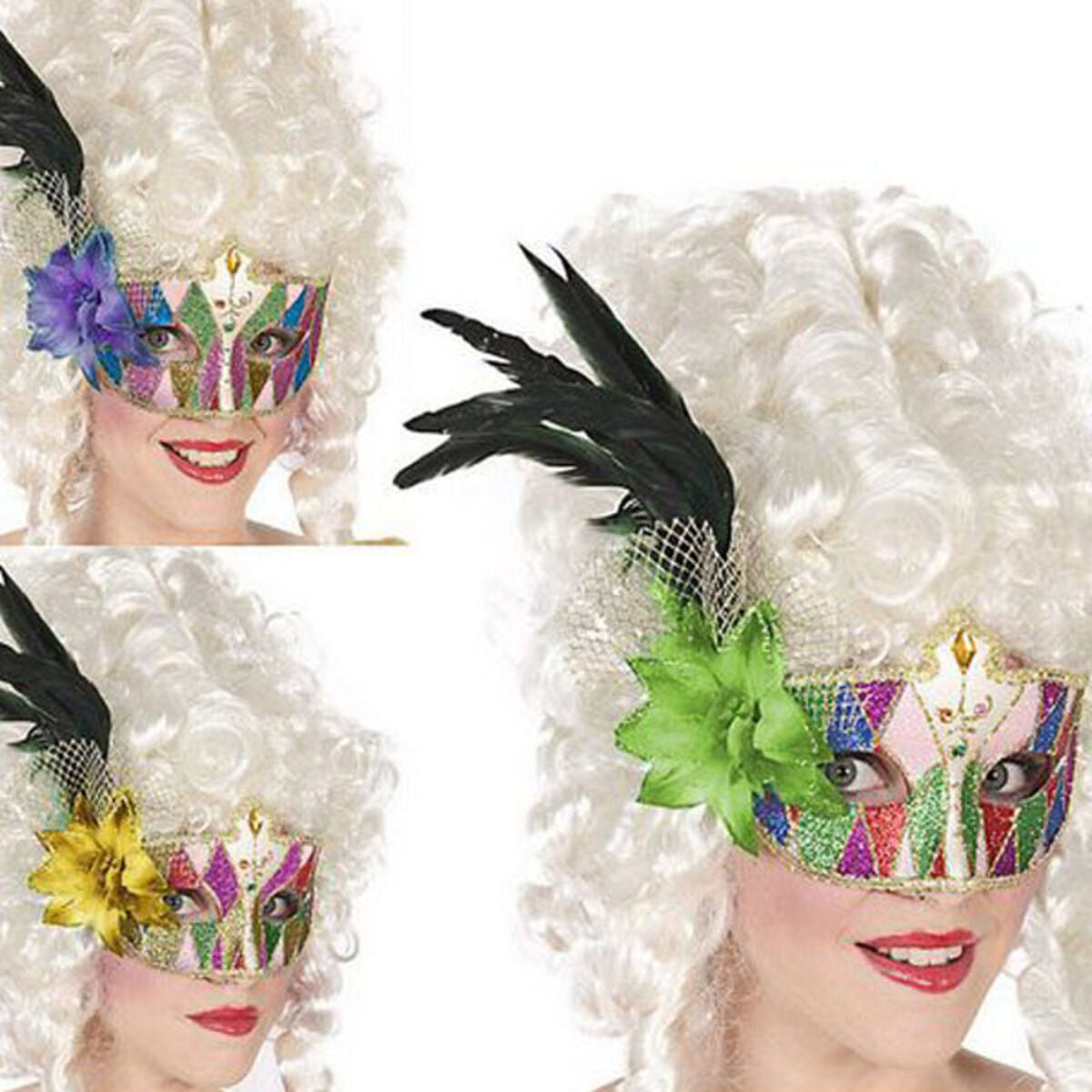 Feather Eye Mask Mehrfarbig – Produktbild 1