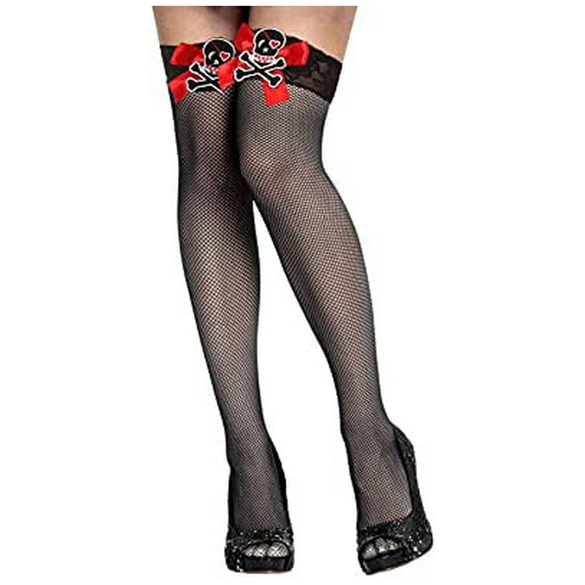 Costume Stockings Pirate One size Schwarz Pirate – Produktbild 1