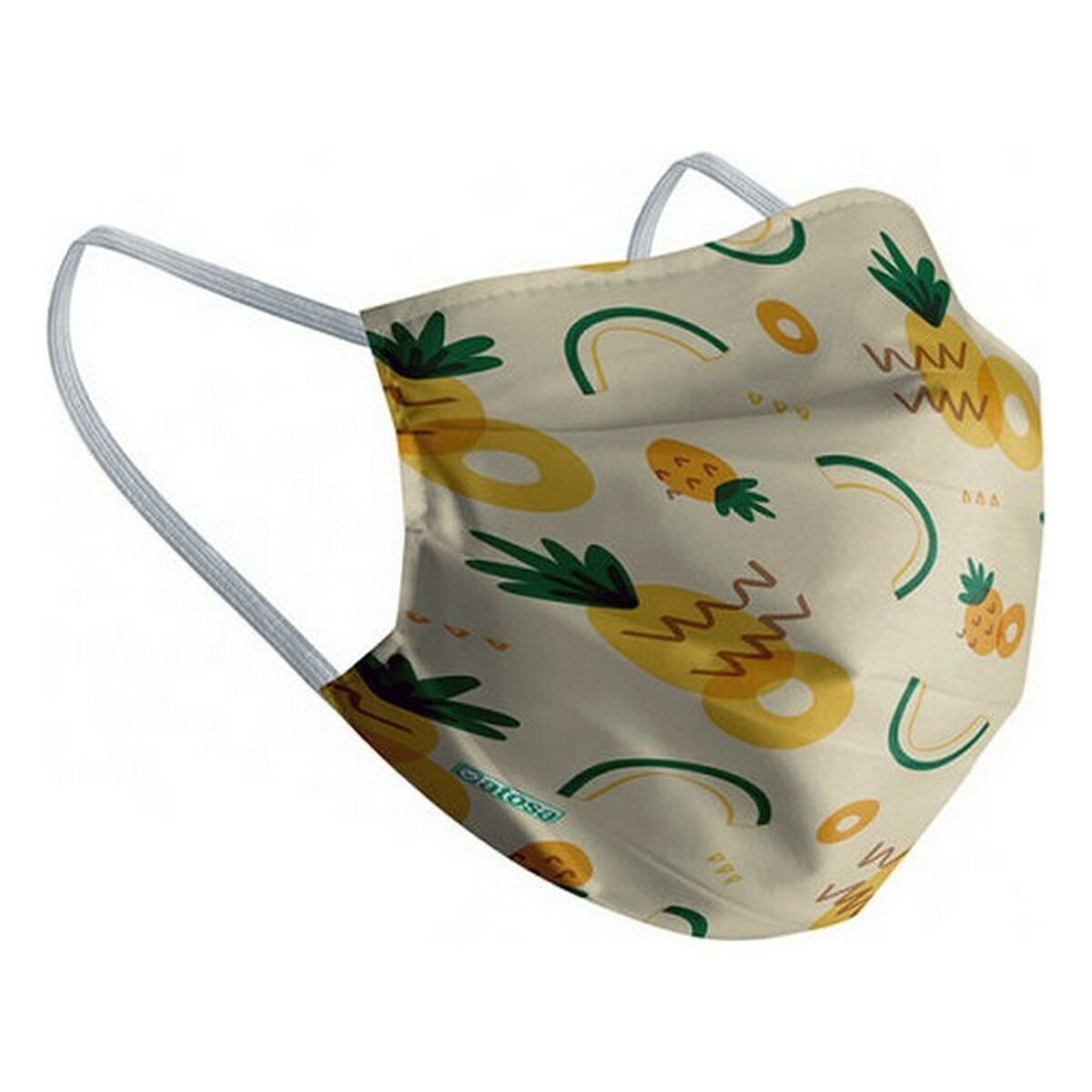 Hygienic Reusable Fabric Mask 10-12 Years Pineapple – Produktbild 1