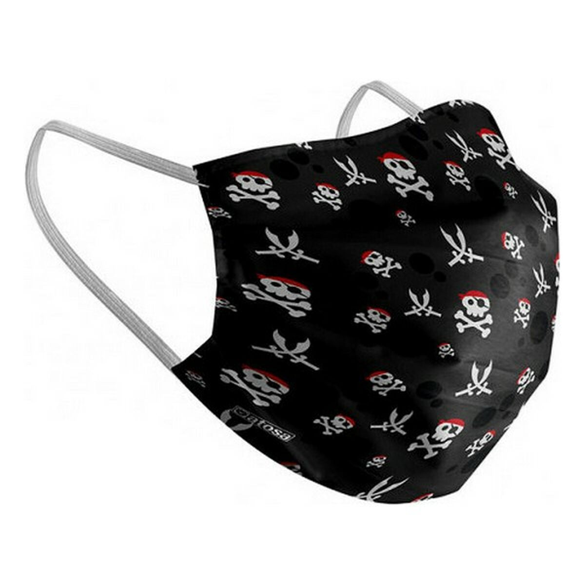 Hygienic Reusable Fabric Mask 6-9 years Pirate – Produktbild 1