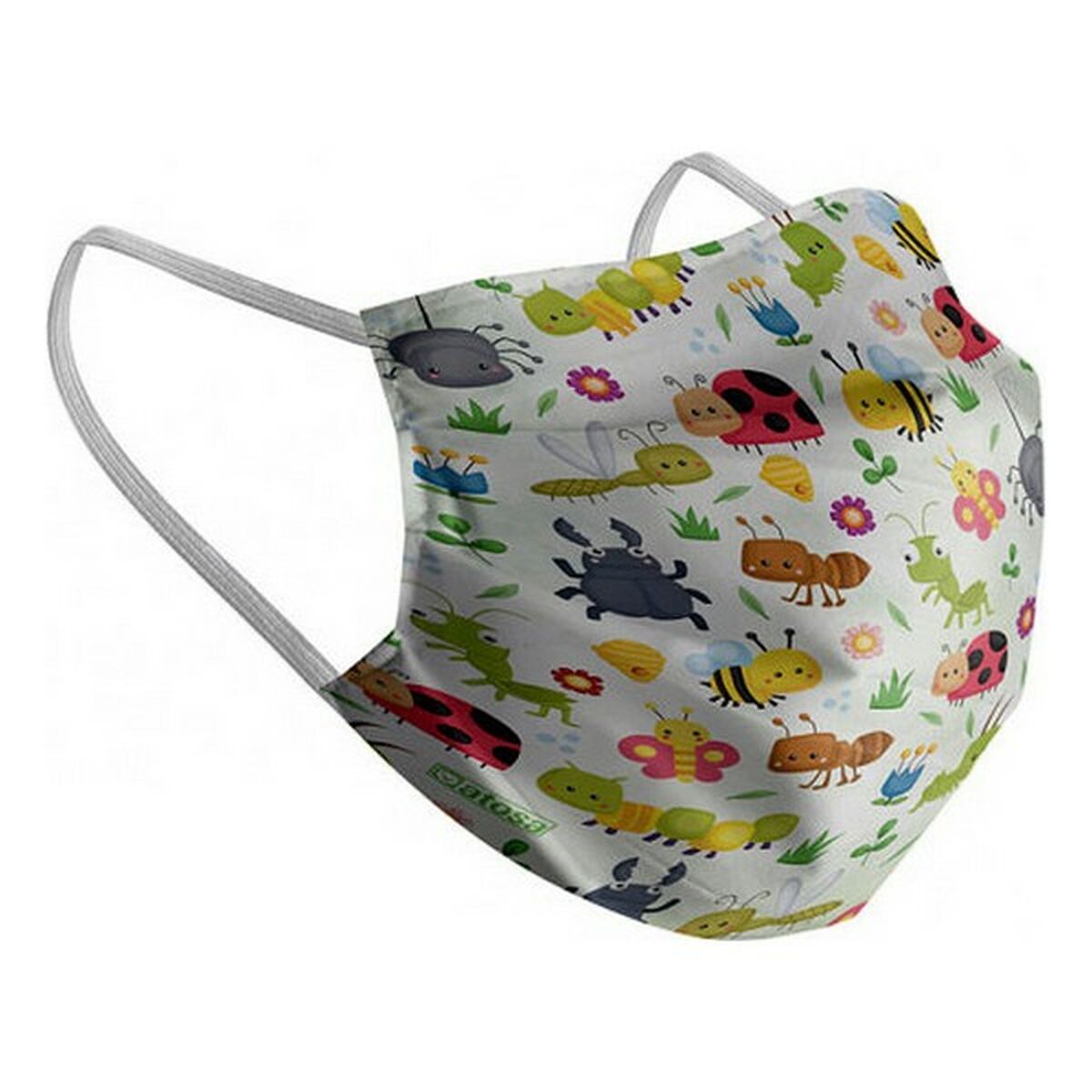 Hygienic Reusable Fabric Mask Kinder's Insects – Produktbild 1