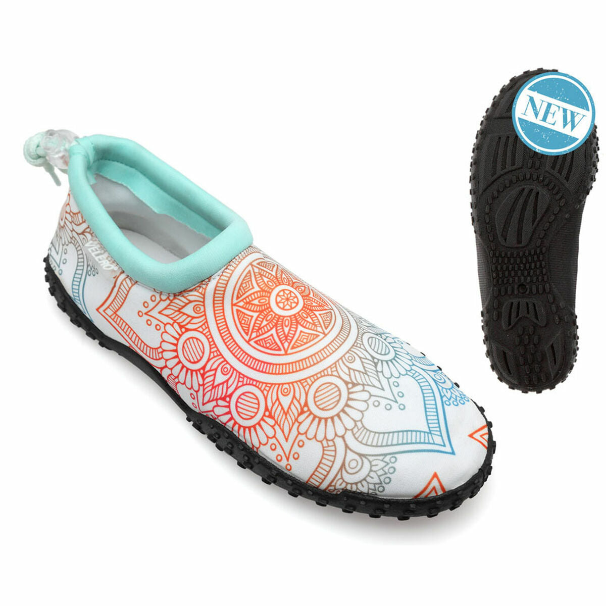 Slippers Weiß Mandala Adults unisex – Produktbild 1