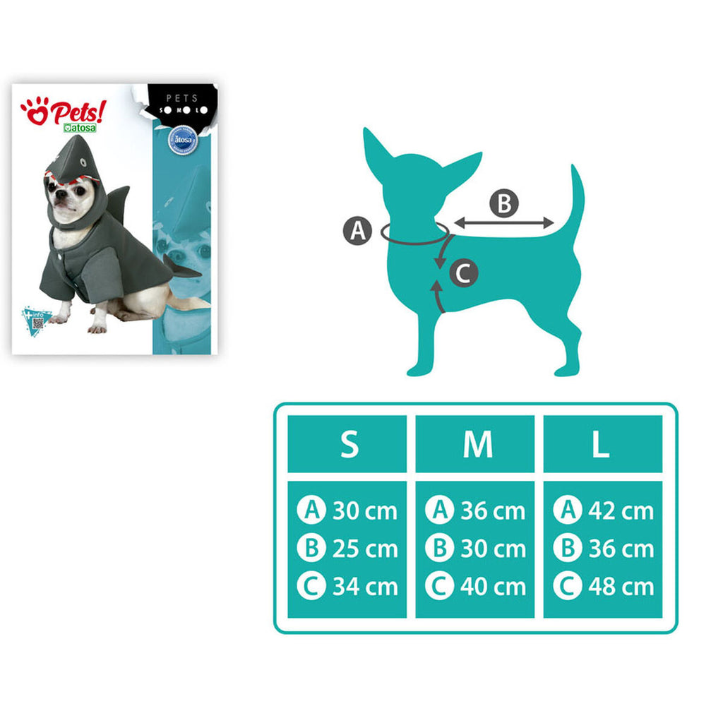 Hund Kostüm Größe M Shark