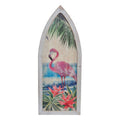 DKD Home Decor Wanddekoration Holz Rosa flamingo Tropical