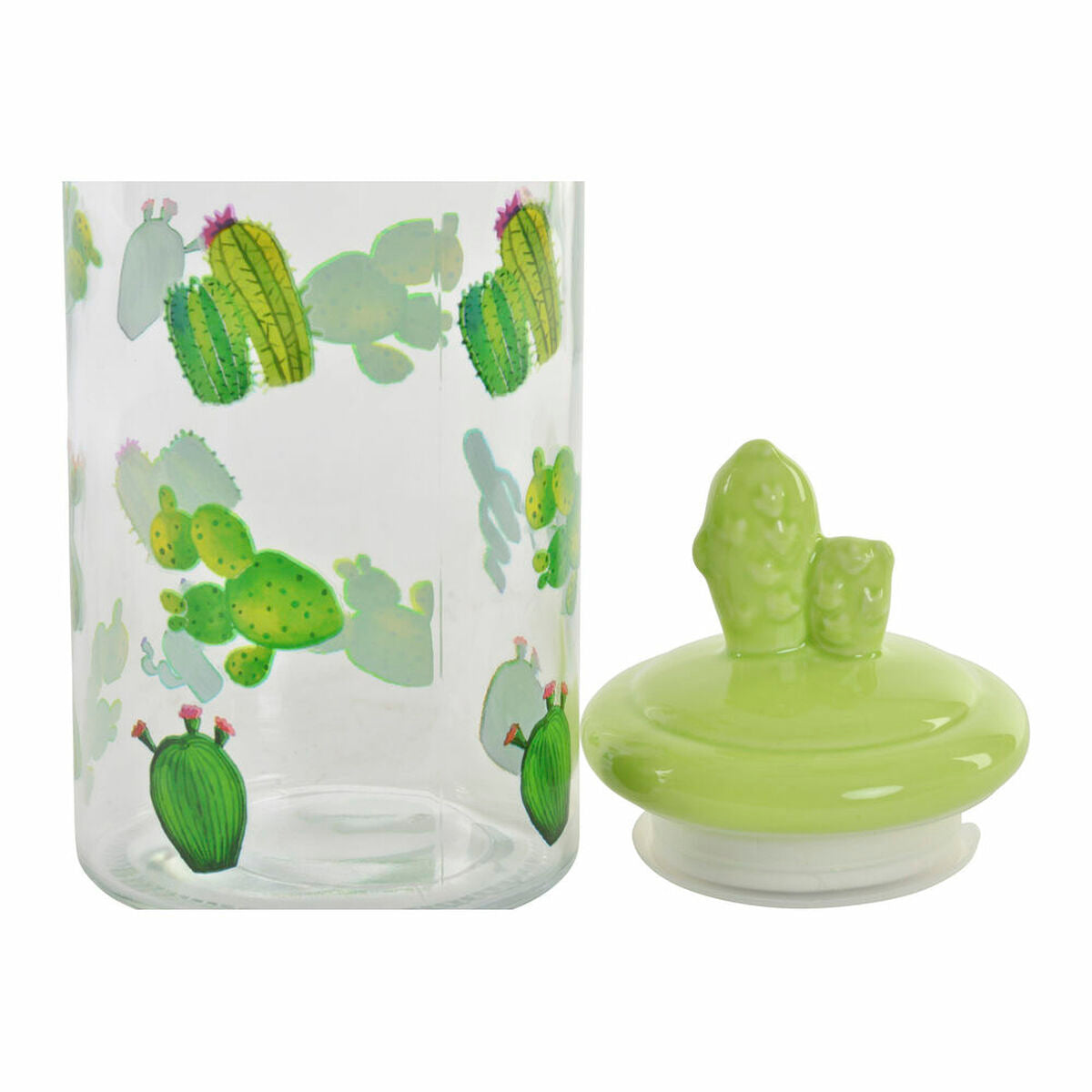 DKD Home Decor Dose Keramik Kristall Cactus PE Boho (1400 ml)