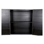 DKD Home Decor Schrank Weiß Gold Metall Pappelholz