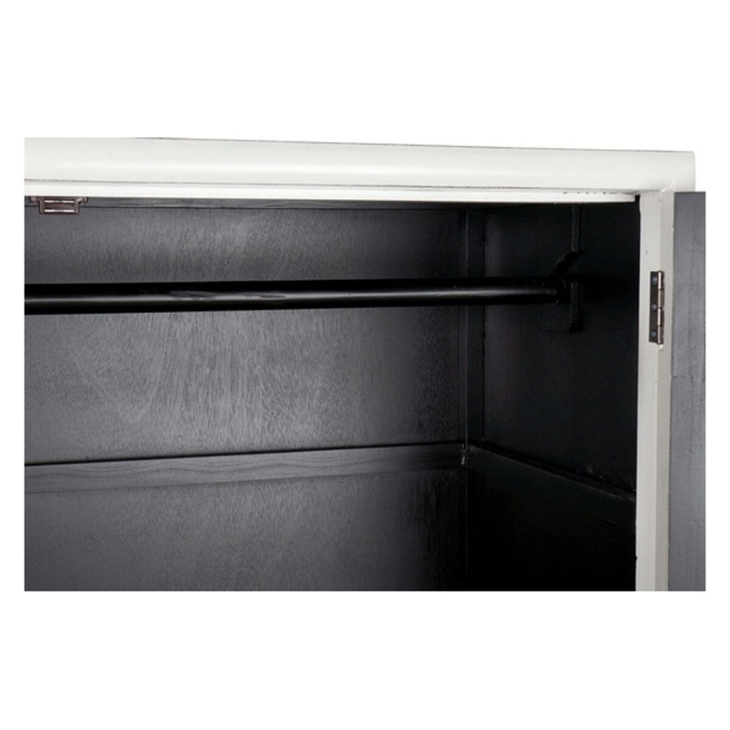 DKD Home Decor Schrank Weiß Gold Metall Pappelholz