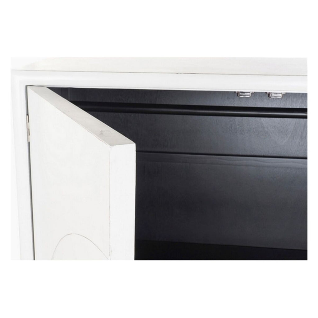DKD Home Decor Schrank Weiß Gold Metall Pappelholz