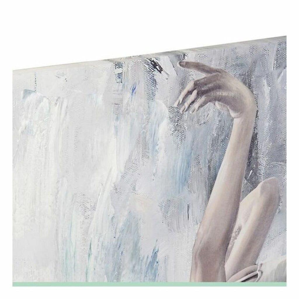 Painting DKD Home Decor Canvas Grau Blau Holz Weiß (100 x 3 x 100 cm) (2 Stück) – Produktbild 4