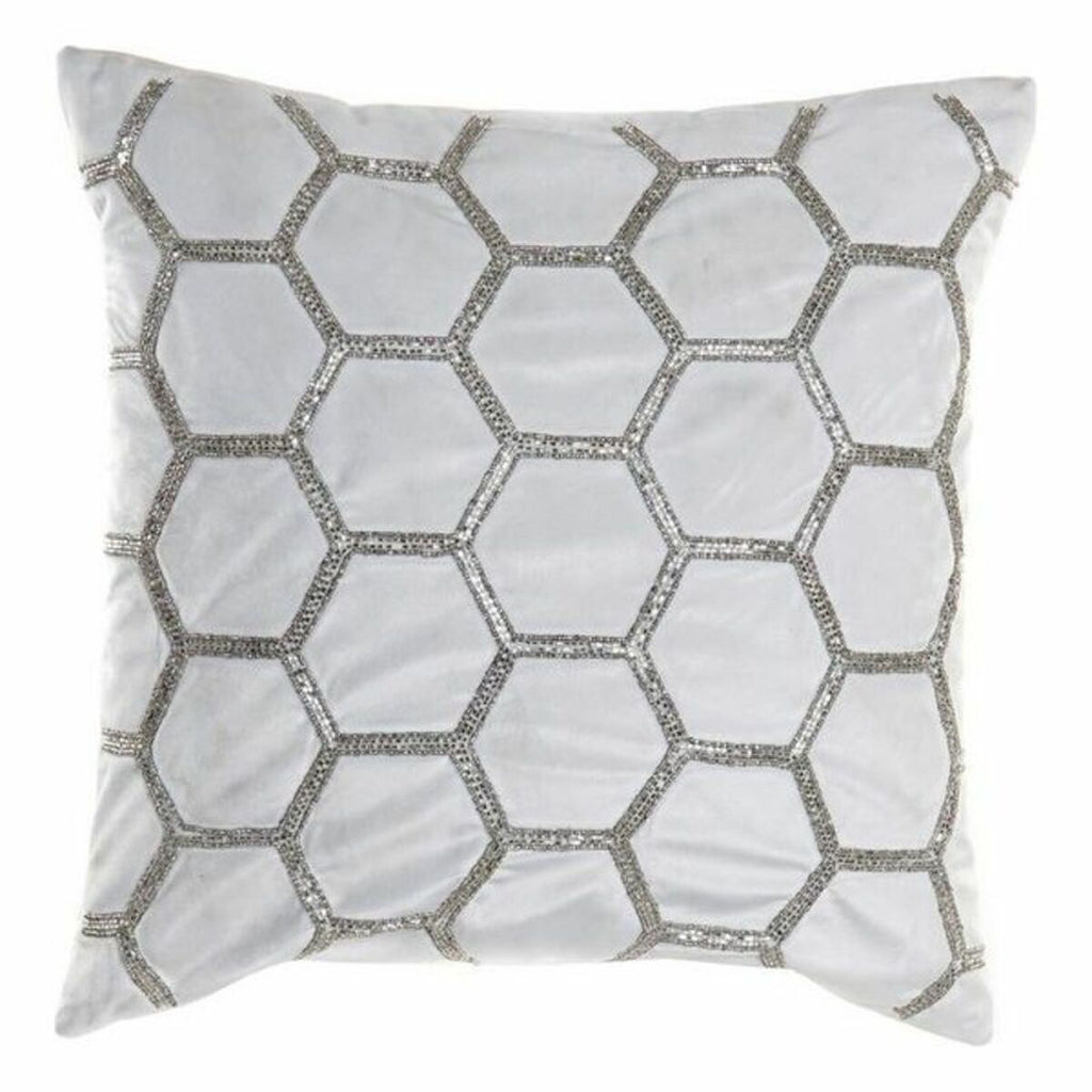 DKD Home Decor Kissen Samt Geometrisch