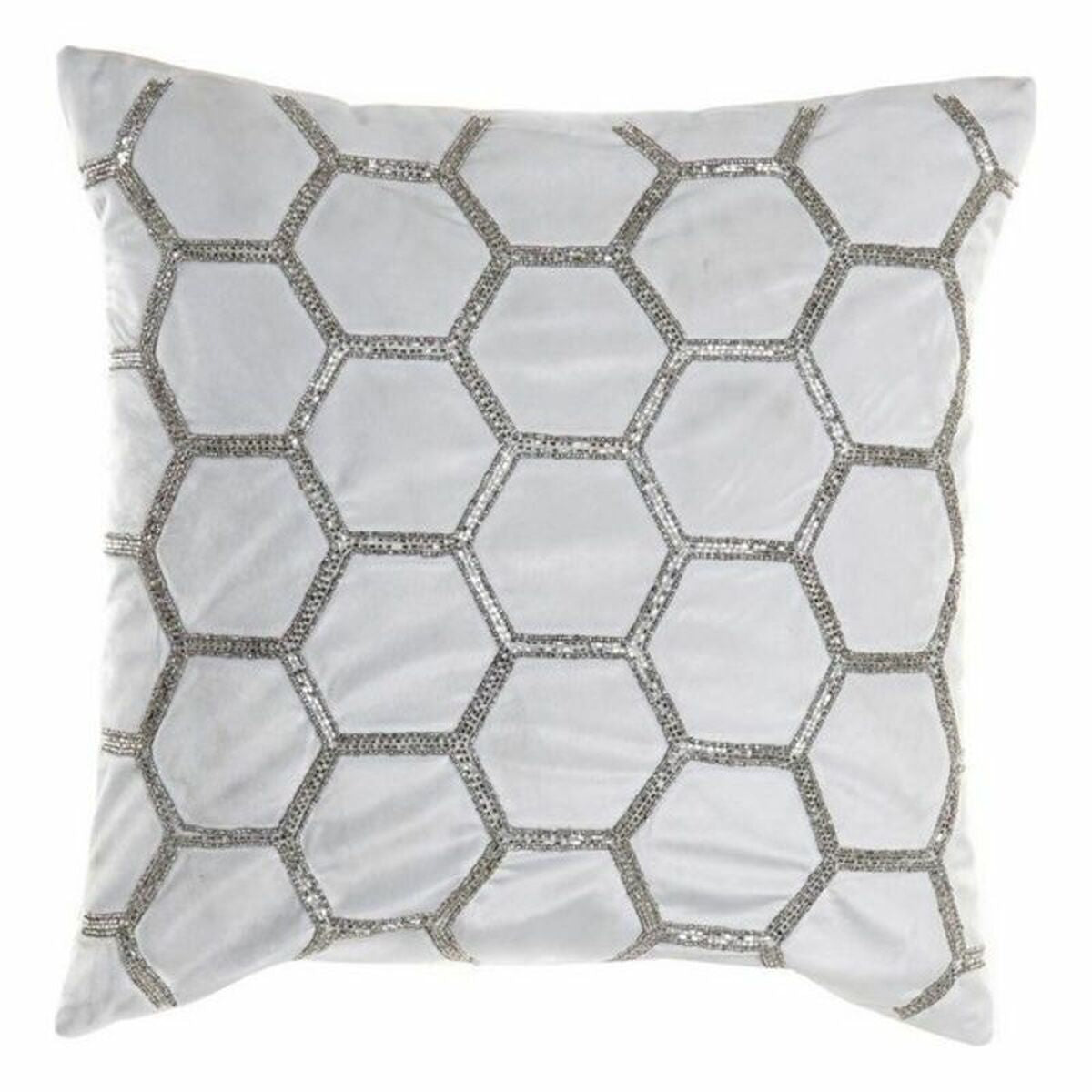 Cushion DKD Home Decor Velvet Geometric (45 x 45 cm) – Produktbild 1