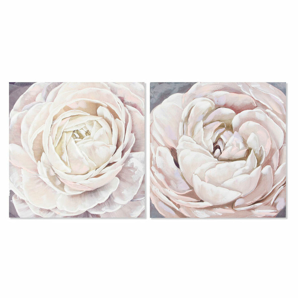 DKD Home Decor Leinwandbild MDF Holz Blume