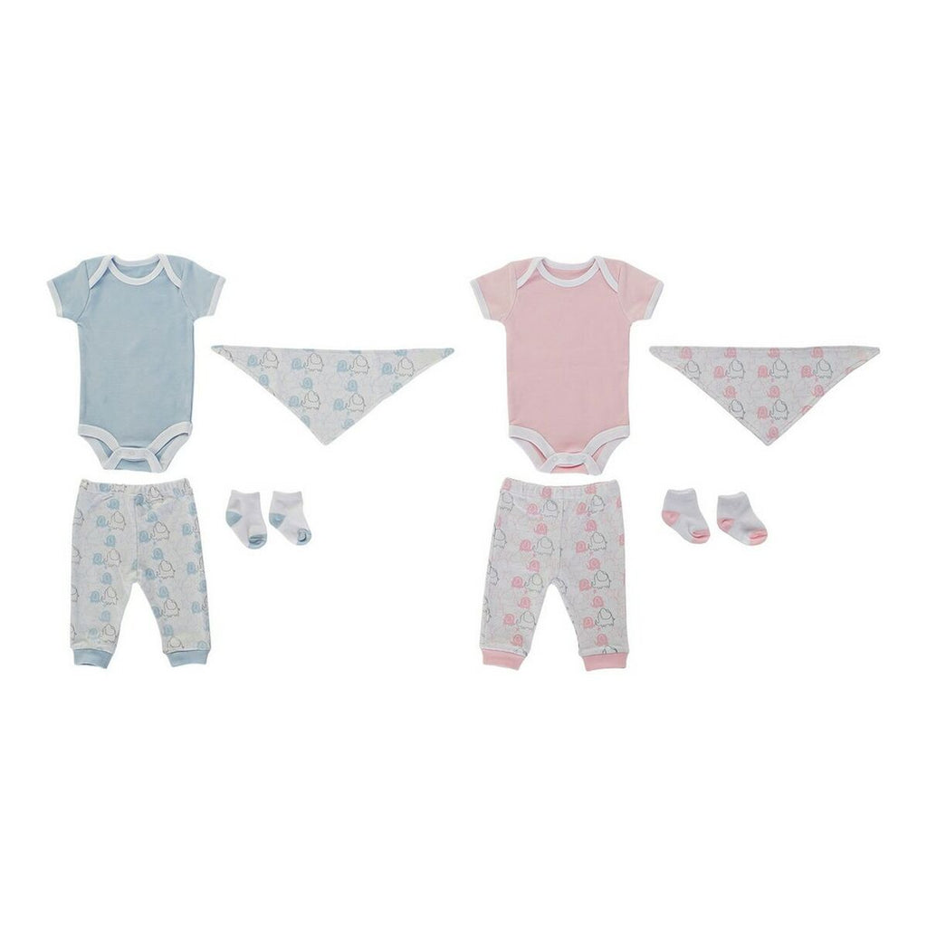DKD Home Decor Geschenkset für Babys BE-180261 Blau Weiß Rosa
