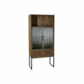 DKD Home Decor Schrank Schwarz Holz Metall Kristall