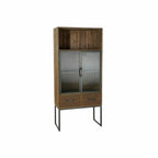 DKD Home Decor Schrank Schwarz Holz Metall Kristall