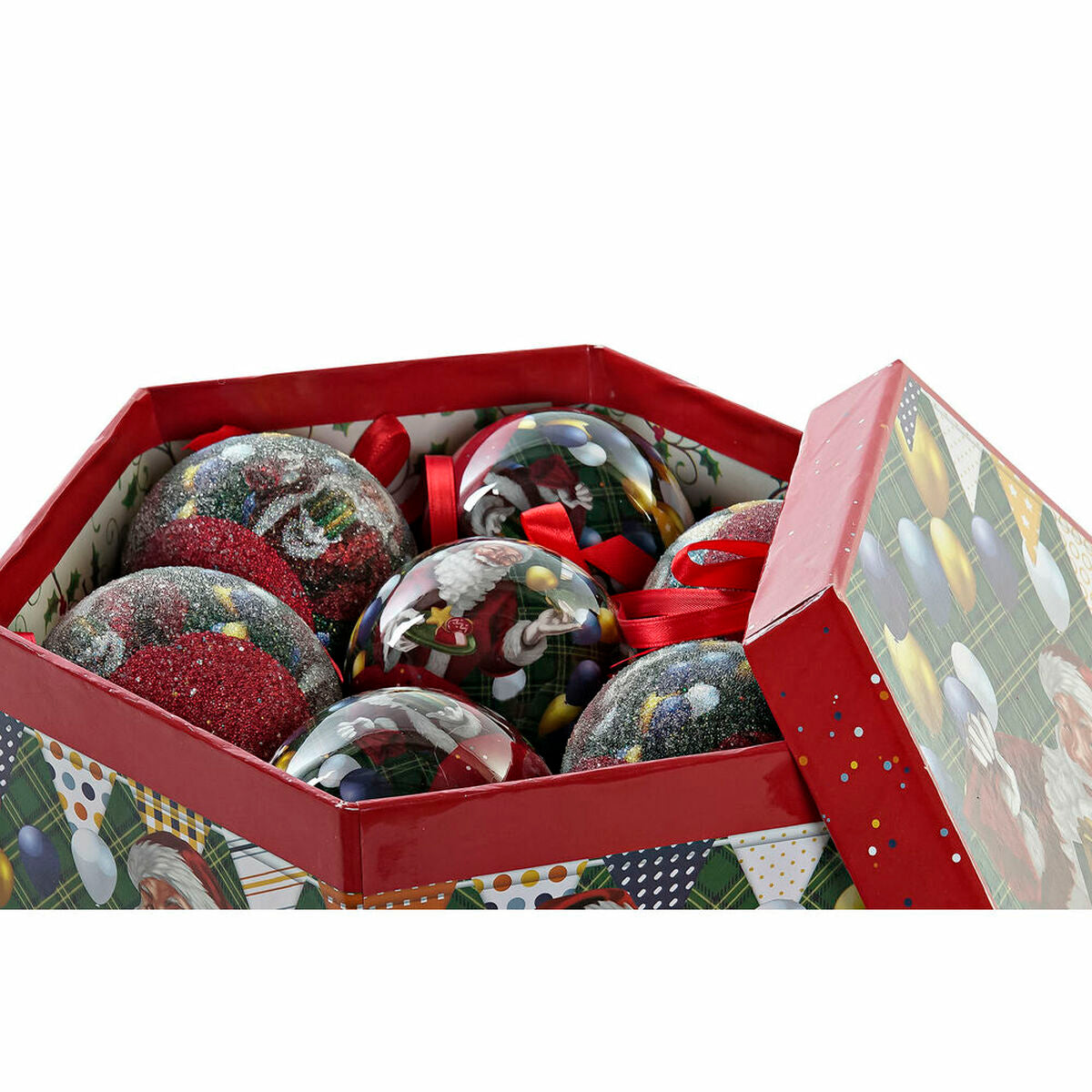 DKD Home Decor Weihnachtskugeln Weihnachtsmann PVC