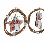 DKD Home Decor Weihnachtskugel Holz