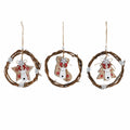 DKD Home Decor Weihnachtskugel Holz