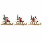 DKD Home Decor Weihnachtskugel Holz Weihnachtsmann