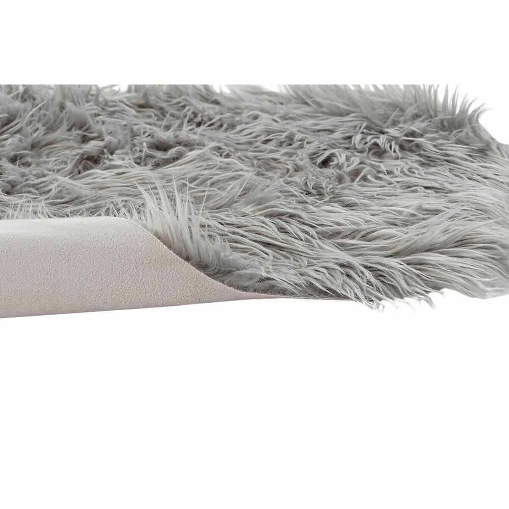DKD Home Decor Teppich Grau mit Haar