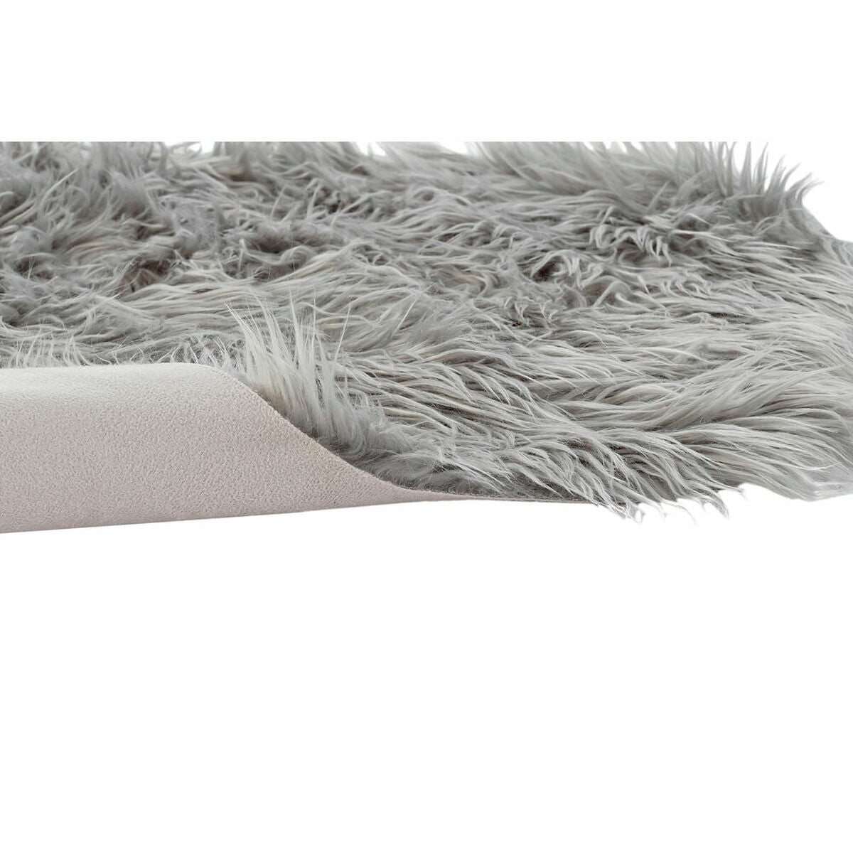 DKD Home Decor Teppich Grau mit Haar