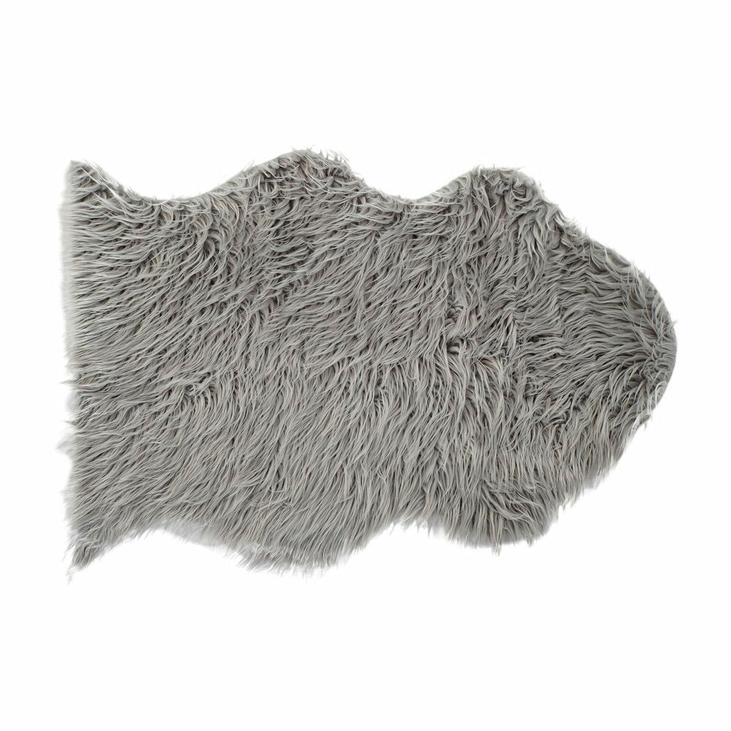 DKD Home Decor Teppich Grau mit Haar