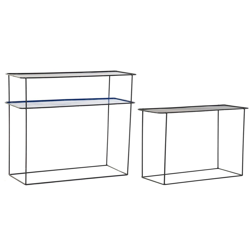 DKD Home Decor Möbelset Blau Schwarz