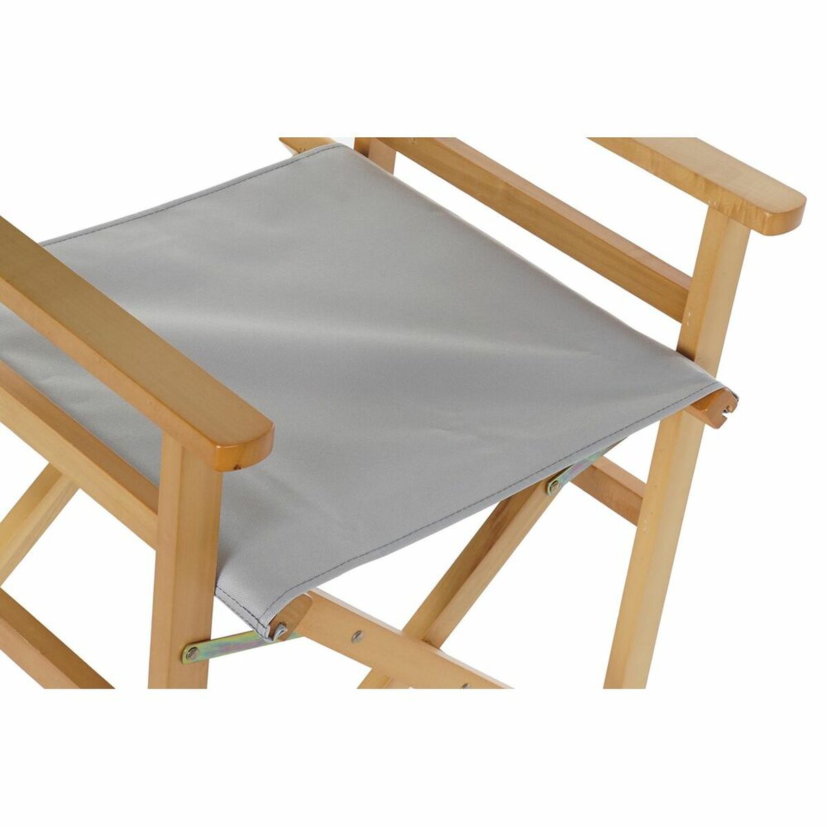 DKD Home Decor Garten Stuhl Grau Natur Kiefernholz