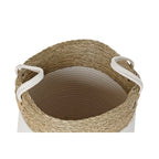 DKD Home Decor Korb-Set Weiß Braun Natur Fibre