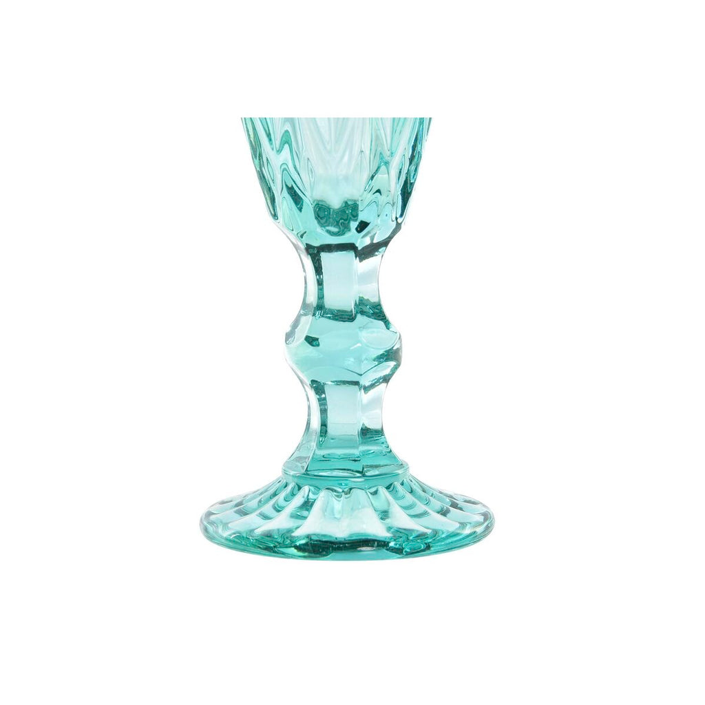 DKD Home Decor Wineglass Türkis Kristall 150 ml