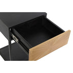 DKD Home Decor Nightstand Gold Schwarz Metall Holz