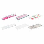 DKD Home Decor Tücher-Set Braun Rot Grün Beige Blumen Birds