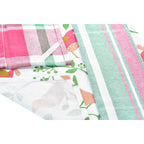 DKD Home Decor Tücher-Set Braun Rot Grün Beige Blumen Birds