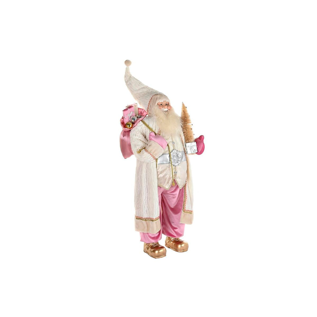 DKD Home Decor Weihnachtskugel Grau Rosa