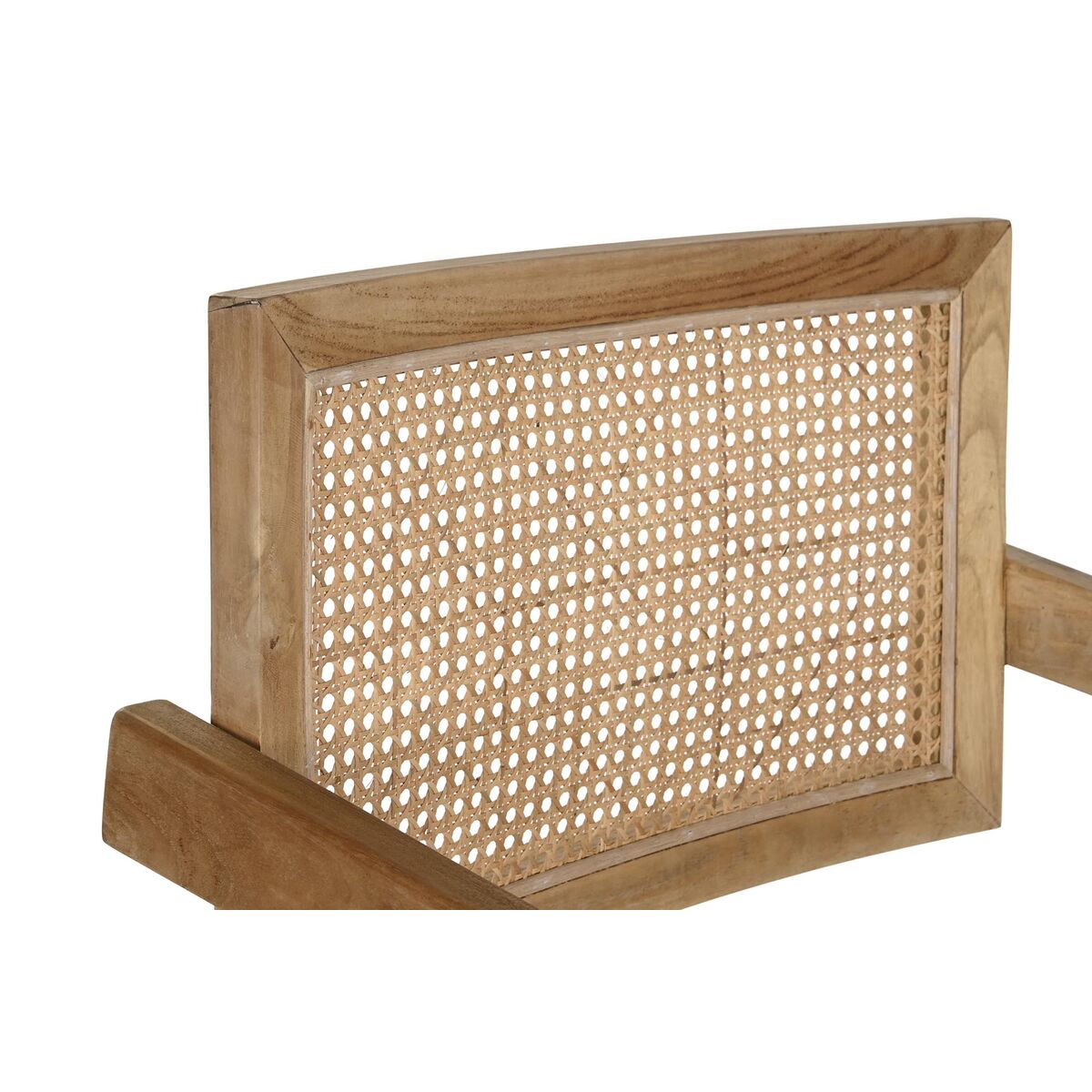 DKD Home Decor Esszimmerstuhl Natur Teak Rattan