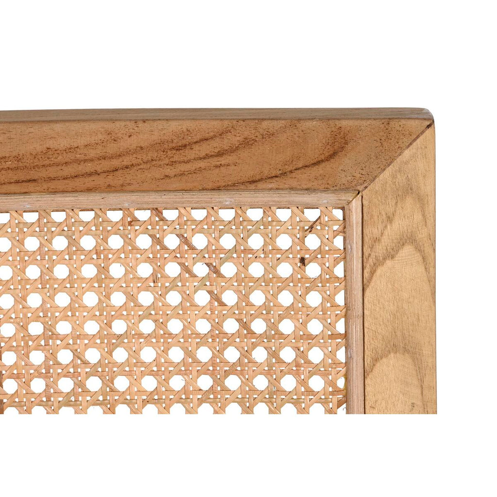 DKD Home Decor Esszimmerstuhl Natur Teak Rattan