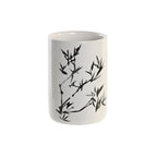 DKD Home Decor Zahnbürste Halter Weiß Schwarz Gummi Holz Stoneware
