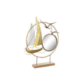 DKD Home Decor Dekofigur Spiegel Gold Metall Mediterranean